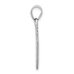 Sterling Silver Rhodium-platedEnamel Royal Flush Pendant - Image 2