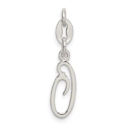 Sterling Silver Letter O Initial Charm
