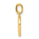 Sterling Silver Gold-tone Polished Letter D Initial Charm - Image 2