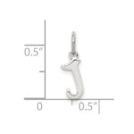 Sterling Silver Letter J Initial Charm - Image 4