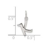 Sterling Silver Letter K Initial Charm - Image 4