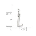 Sterling Silver Letter L Initial Charm - Image 4