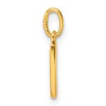 Sterling Silver Gold-tone Polished Letter V Initial Charm - Image 2