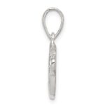 Sterling Silver Letter F Initial Pendant - Image 2