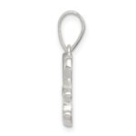 Sterling Silver Letter H Initial Pendant - Image 2