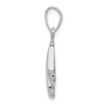 Sterling Silver Letter M Initial Pendant - Image 2