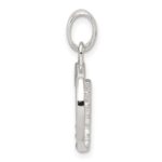 Sterling Silver CZ Letter D Initial Pendant - Image 2
