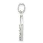 Sterling Silver CZ Letter O Initial Pendant - Image 2