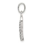 Sterling Silver CZ Letter P Initial Pendant - Image 2