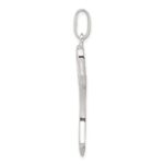 Sterling Silver Polished Heart Cross - Image 2