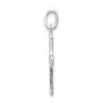 Sterling Silver Polished Cross Charm - Image 2