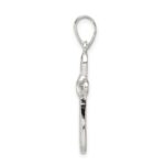 Sterling Silver Polished Cross Pendant - Image 2
