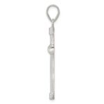 Sterling Silver Polished Cross Pendant - Image 2