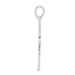 Sterling Silver Polished Cross Pendant - Image 2