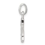 Sterling Silver White CZ Letter G Initial Pendant - Image 2