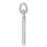 Sterling Silver White CZ Letter H Initial Pendant - Image 2