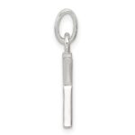 Sterling Silver White CZ Letter K Initial Pendant - Image 2