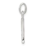 Sterling Silver White CZ Letter P Initial Pendant - Image 2