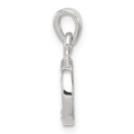 Sterling Silver CZ Letter D Initial Pendant - Image 2