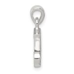Sterling Silver CZ Letter J Initial Pendant - Image 2