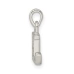 Sterling Silver CZ Letter L Initial Pendant - Image 2