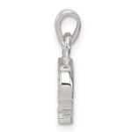 Sterling Silver CZ Letter P Initial Pendant - Image 2
