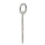 Sterling Silver Polished Circle with Punch Out Heart Charm - Image 2