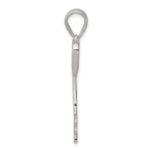 Sterling Silver Polished Key Pendant - Image 2