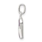 Sterling Silver Purple Enameled Awareness Charm - Image 2