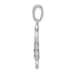 Sterling Silver Enameled Christmas Tree Pendant - Image 2