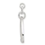 Sterling Silver Large Polished Horse Stirrup Charm - Image 2
