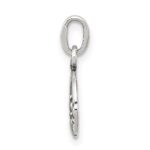 Sterling Silver Mini Antiqued Claddagh Charm - Image 2