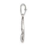 Sterling Silver Antiqued Claddagh Pendant - Image 2