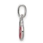 Sterling Silver Enameled Apple Charm - Image 2