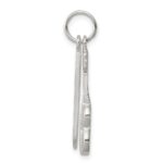 Sterling Silver Polished Violin & Bow Charm - Image 2