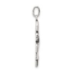 Sterling Silver Antiqued Cheerleader Charm - Image 2