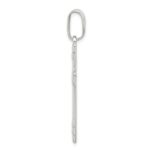 Sterling Silver Polished Cross Pendant - Image 2