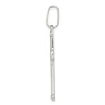 Sterling Silver Polished Cross Pendant - Image 2