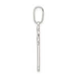 Sterling Silver Polished Cross Pendant - Image 2