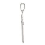 Sterling Silver Polished INRI Cross Pendant - Image 2