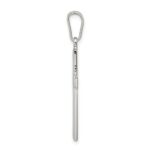 Sterling Silver Polished Cross Pendant - Image 2