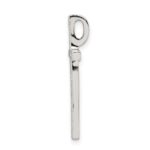 Sterling Silver Rhodium-plated Micro Pave Cross Pendant - Image 2