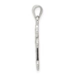 Sterling Silver Cross with CZ Pendant - Image 2