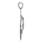 Sterling Silver Antiqued Mariner Crucifix Charm - Image 2