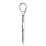 Sterling Silver Polished Antique Finish Cancer Horoscope Zodiac Pendant - Image 2