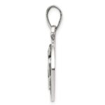 Sterling Silver Polished Antique Finish Leo Horoscope Zodiac Pendant - Image 2