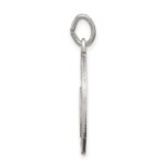 Sterling Silver Satin Antiqued 2-Piece Mizpah Pendant - Image 2