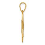 Sterling Silver Gold-tone Polished Star Of David Pendant - Image 2