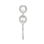 Sterling Silver Polished Enamel Girl Charm - Image 2