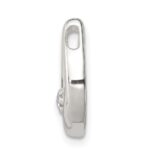 Sterling Silver CZ Horseshoe Pendant - Image 2